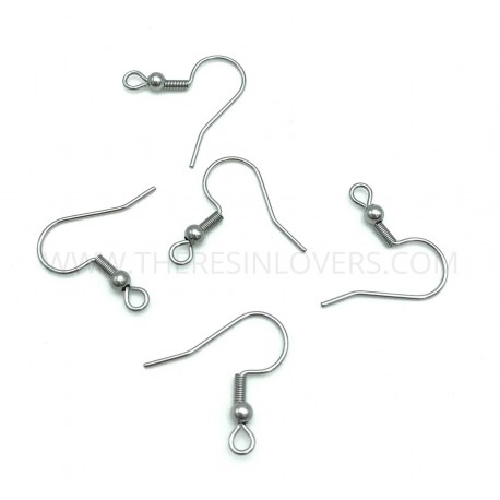 Earring hooks stainless steel 304 10pcs