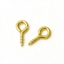 Screw nail 100x1.3mm color gold