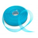 Turquoise Organza Beaded Ribbon 1.5 cm