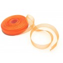 Orange Bordered Organza Ribbon 1.5 cm